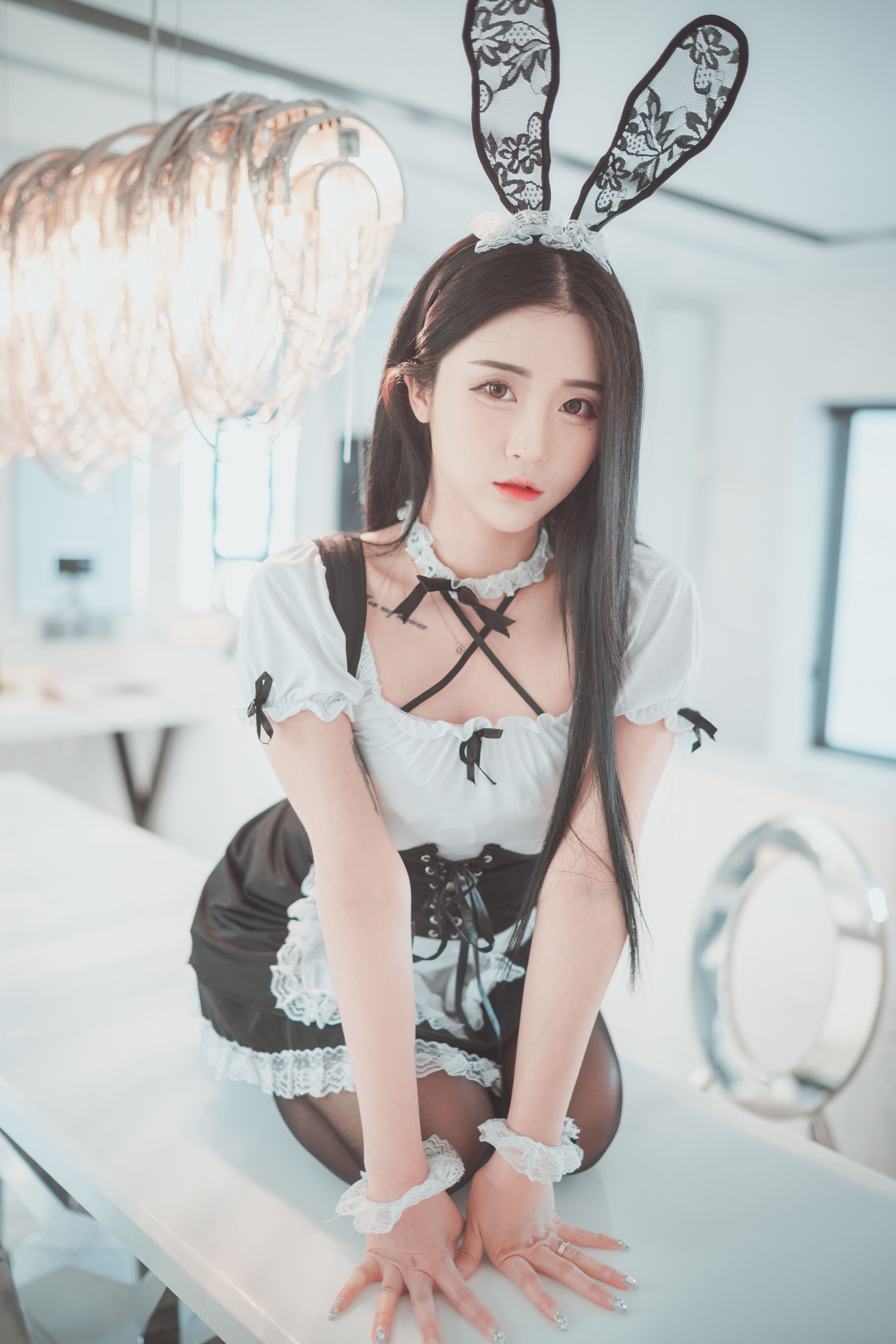 [DJAWA] Bomi - Bomistry #2 写真套图 黑丝兔兔女仆&小恶魔 - 写真摄影作品第34张照片，56329c2b34ae5c5463c84