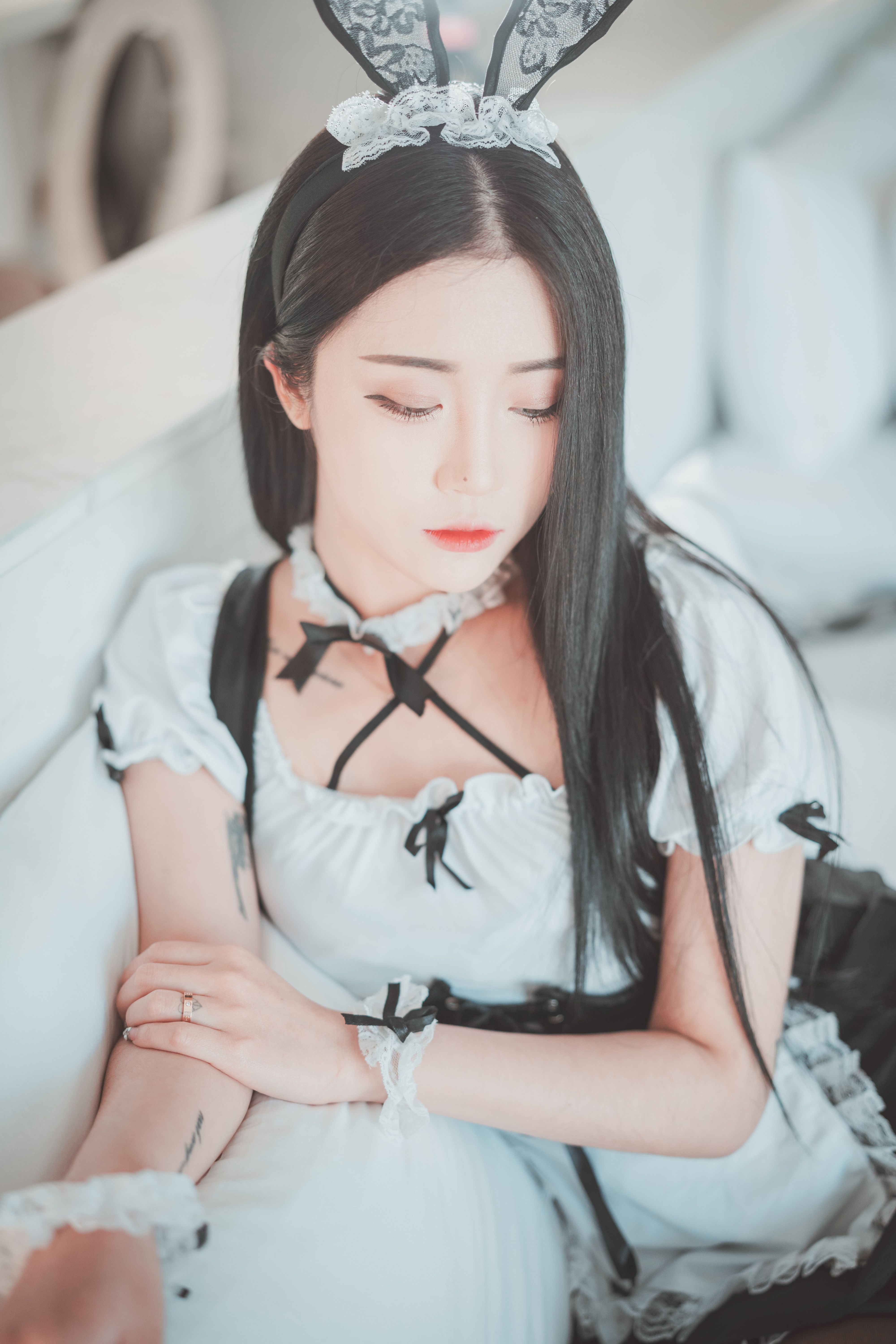 [DJAWA] Bomi - Bomistry #2 写真套图 黑丝兔兔女仆&小恶魔 - 写真摄影作品第17张照片，bb6230f4d8a5663764be9