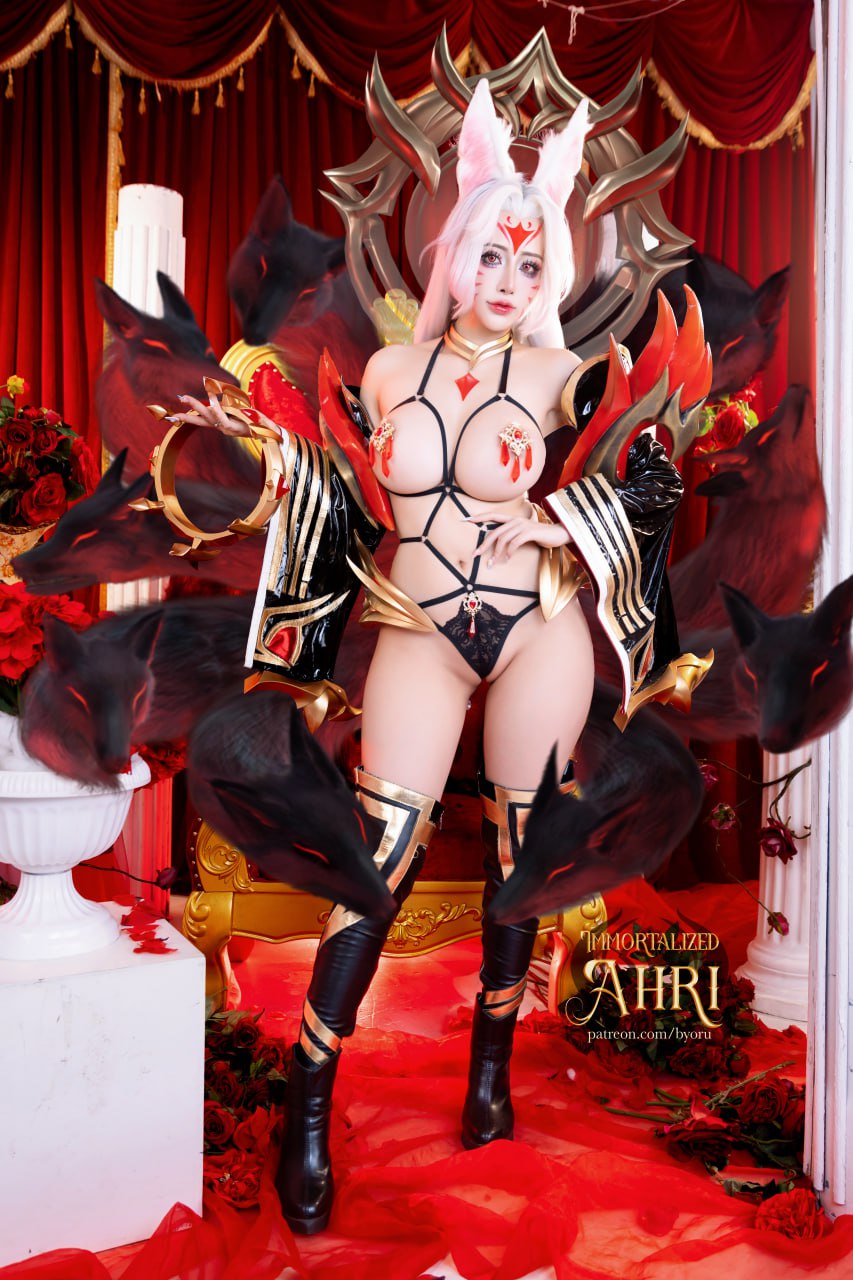 #Byoru   英雄联盟 联盟不朽 阿狸 标签🏷#御姐 #巨乳 #Cosplay - 写真摄影作品第50张照片，photo 42928