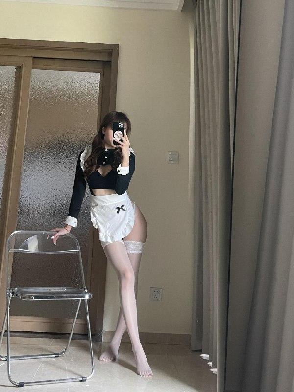 抖音4W粉 #兔子吃饱了吗 微密圈No.009期 蕾丝边女仆围裙【12P】 - 写真摄影作品第27张照片，photo 136674