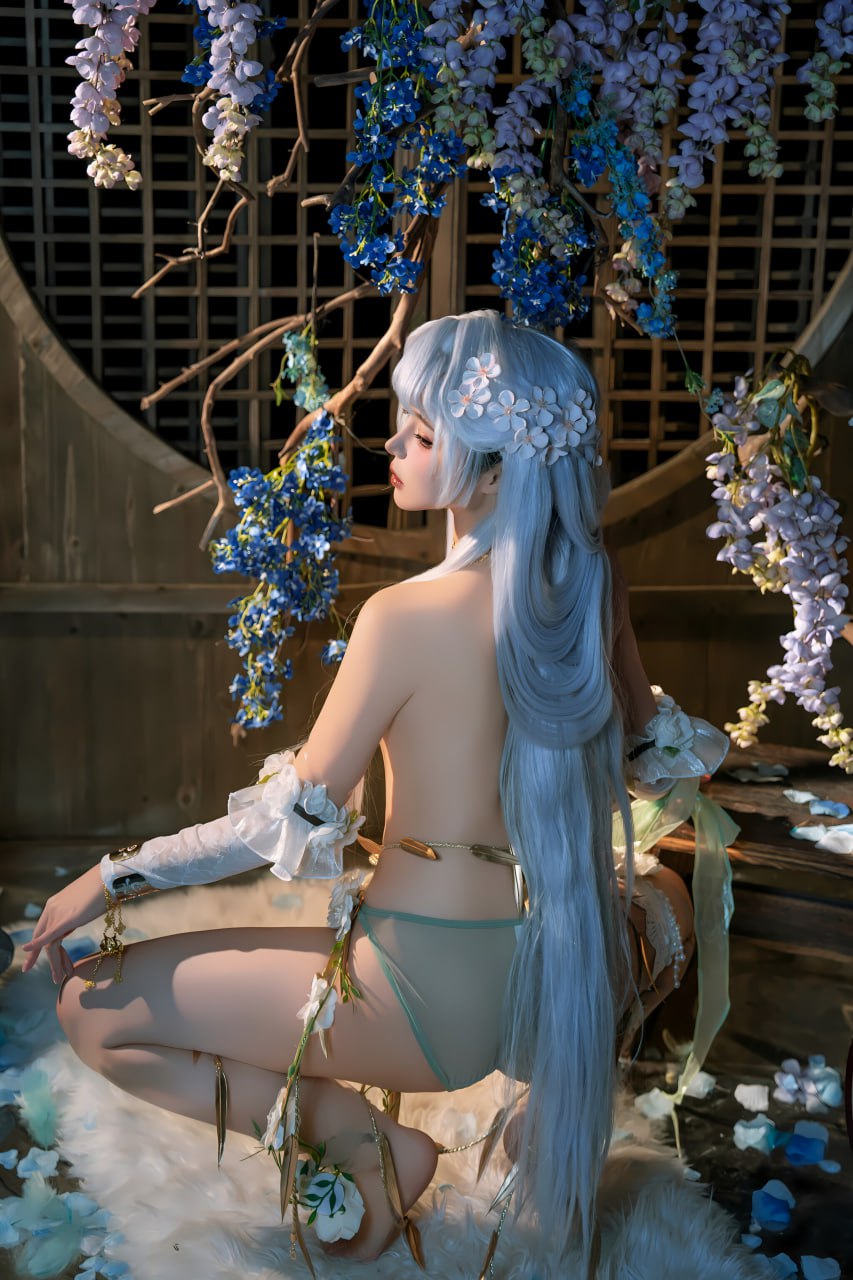 #七月喵子   永劫无间 殷紫萍 标签🏷#唯美 #巨乳 #Cosplay - 写真摄影作品第28张照片，photo 43160