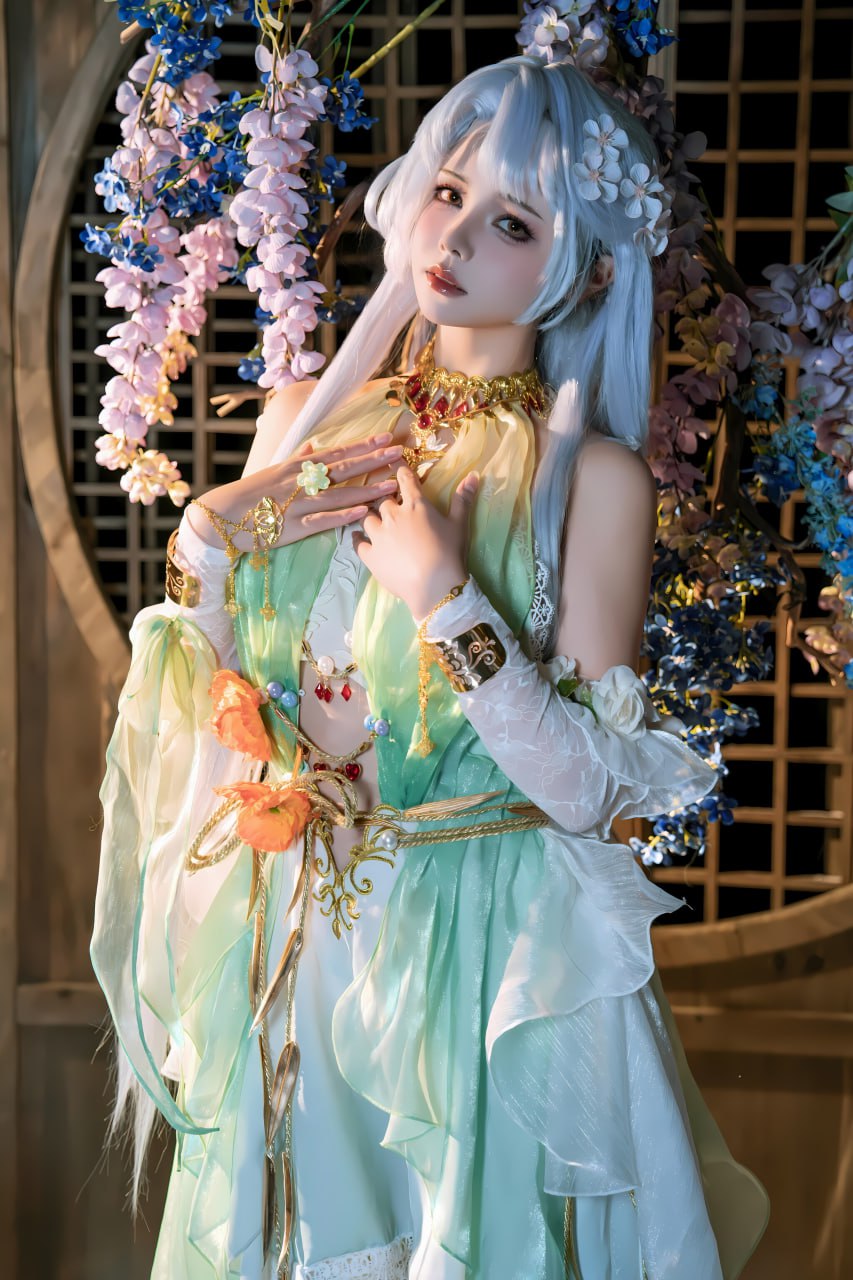 #七月喵子   永劫无间 殷紫萍 标签🏷#唯美 #巨乳 #Cosplay - 写真摄影作品第16张照片，photo 43169
