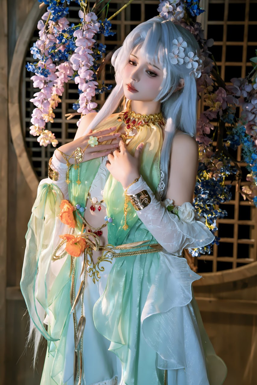 #七月喵子   永劫无间 殷紫萍 标签🏷#唯美 #巨乳 #Cosplay - 写真摄影作品第15张照片，photo 43173