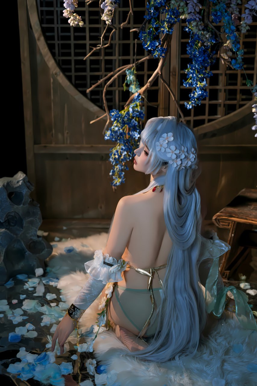 #七月喵子   永劫无间 殷紫萍 标签🏷#唯美 #巨乳 #Cosplay - 写真摄影作品第11张照片，photo 43174