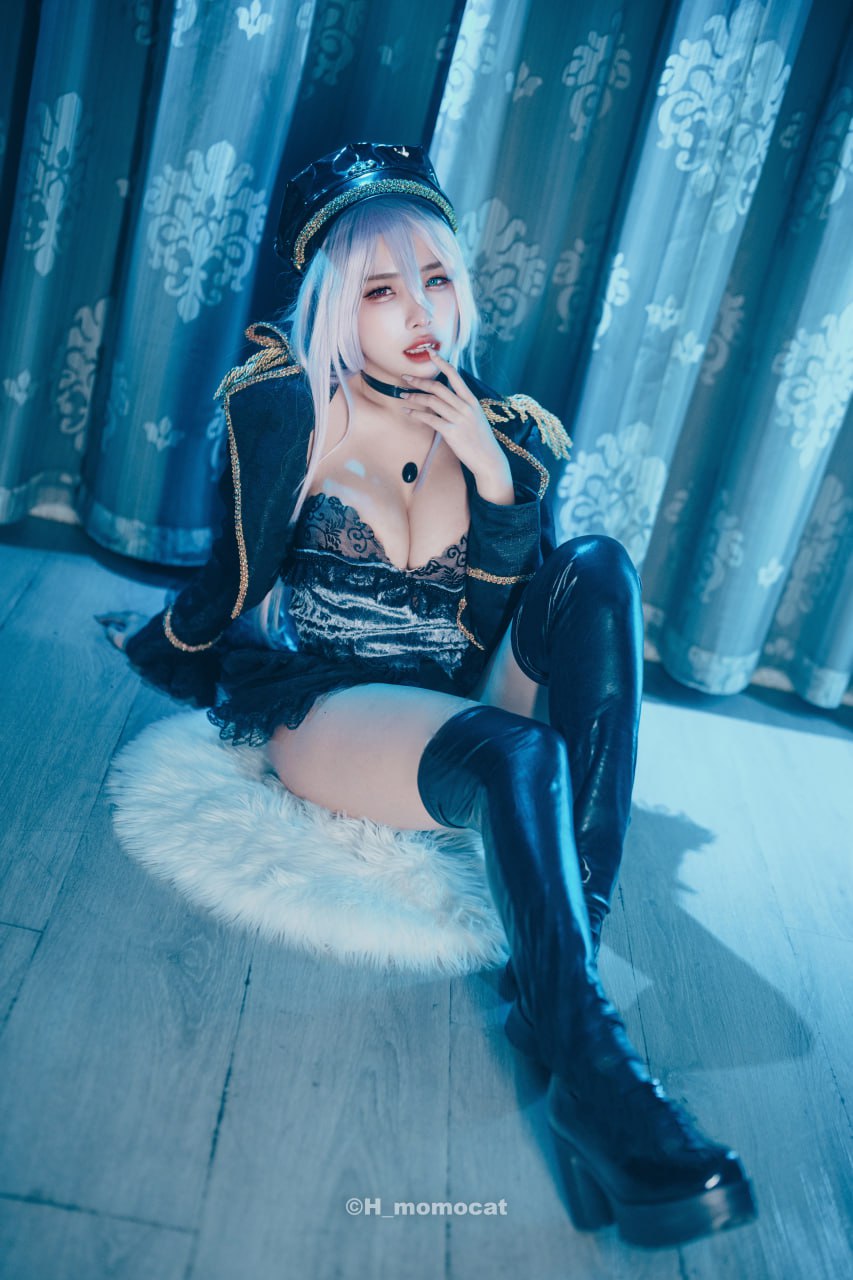 #慕慕Momo   更衣人偶坠入爱河 Black Lobelia 标签🏷#白虎 #巨乳 #福利姬 - 写真摄影作品第65张照片，photo 43197