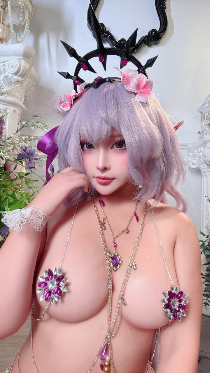 #慕慕Momo   更衣人偶坠入爱河 Black Lobelia 标签🏷#白虎 #巨乳 #福利姬 - 写真摄影作品第29张照片，photo 43257