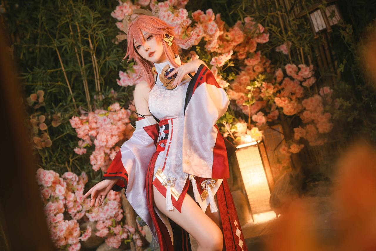 #蛋黄Mayo No.001 – 八重神子 [34P 209Mb] 标签🏷️#Cosplay #爆乳 #裸足 - 写真摄影作品第53张照片，photo 28405