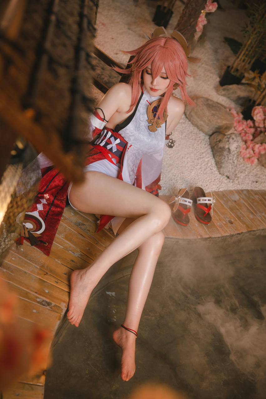 #蛋黄Mayo No.001 – 八重神子 [34P 209Mb] 标签🏷️#Cosplay #爆乳 #裸足 - 写真摄影作品第50张照片，photo 28408