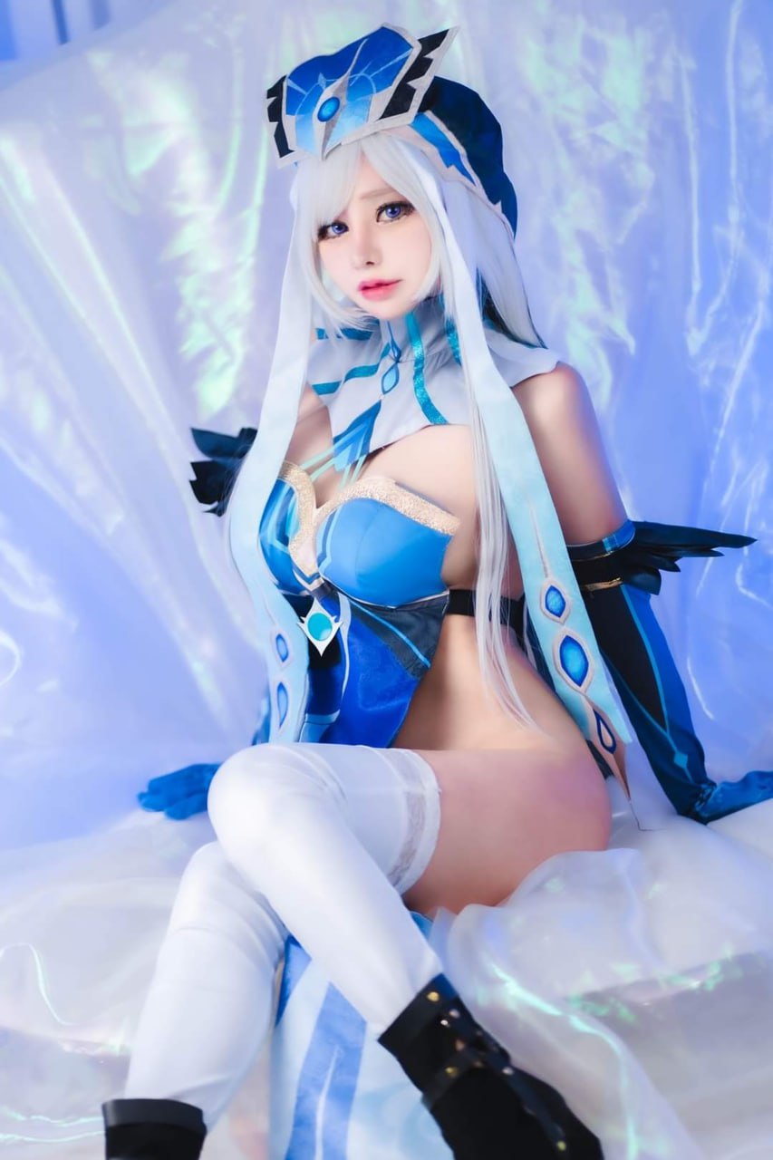 #Meenfox   原神 申鹤 愚人众·藏镜仕女 标签🏷#粉嫩 #白虎 #黑丝 - 写真摄影作品第28张照片，photo 43977