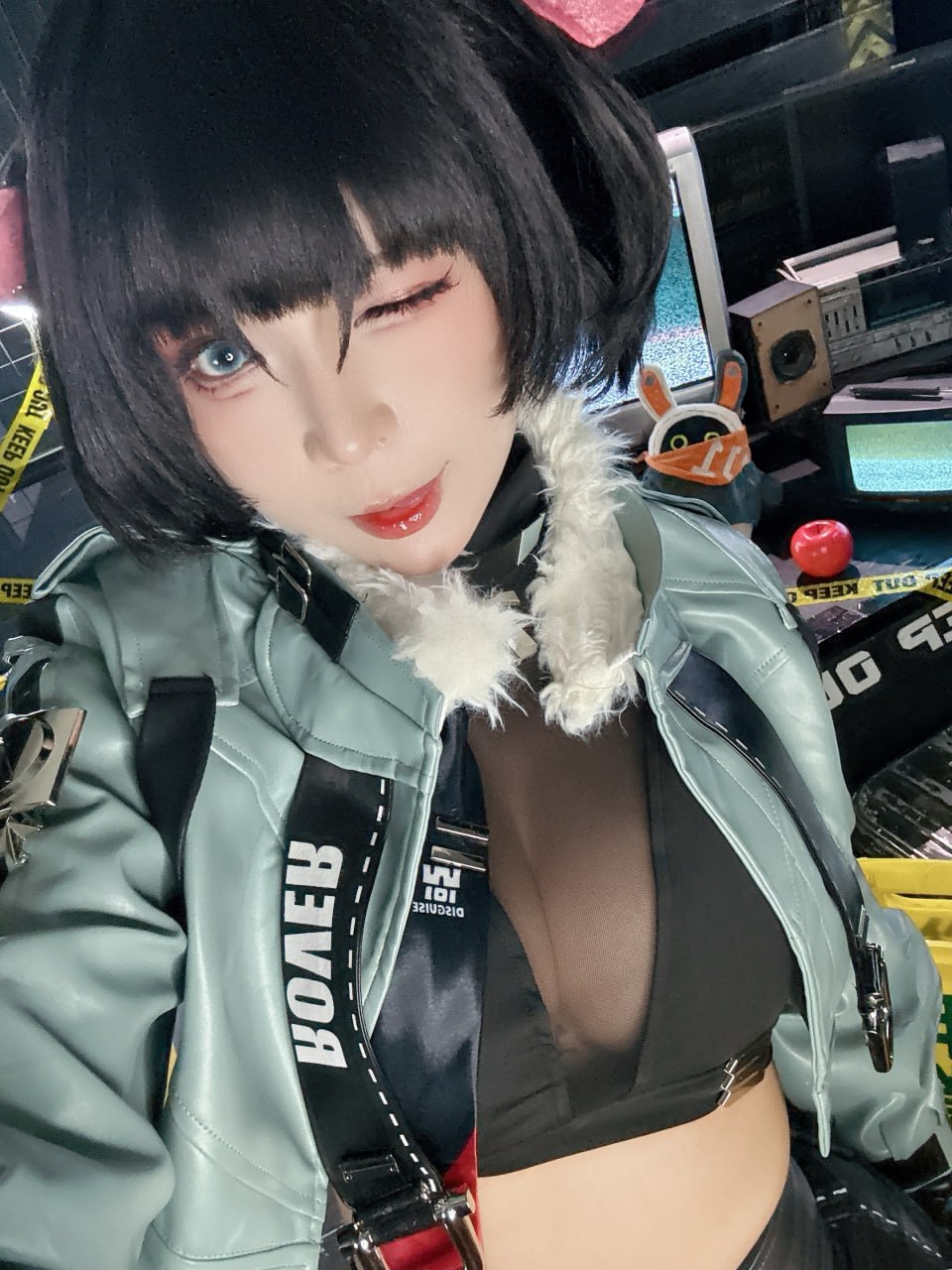 #Umeko J   绝区零 简 标签🏷#御姐 #巨乳 #Cosplay - 写真摄影作品第100张照片，photo 43692