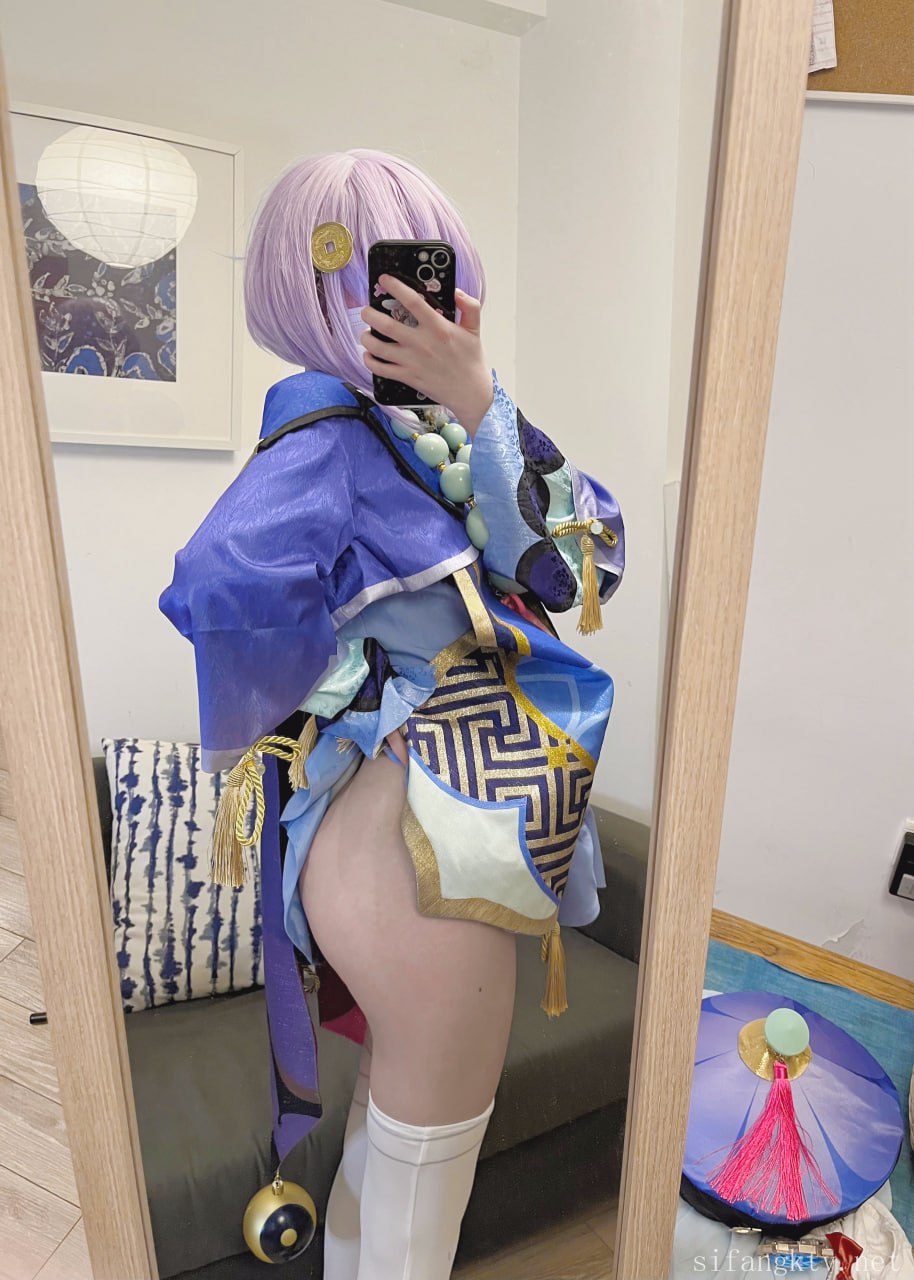 #猫屋少女   原神 七七 标签🏷#萝莉 #白虎 #福利姬 - 写真摄影作品第81张照片，photo 44126