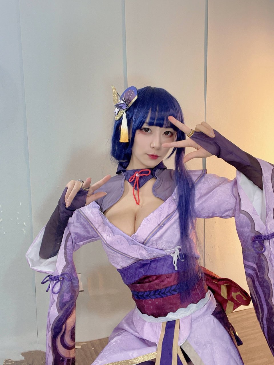 抖音14W粉 #羊小雪 微密圈No.28期 雷电将军【16P+4V】 - 写真摄影作品第55张照片，photo 136942