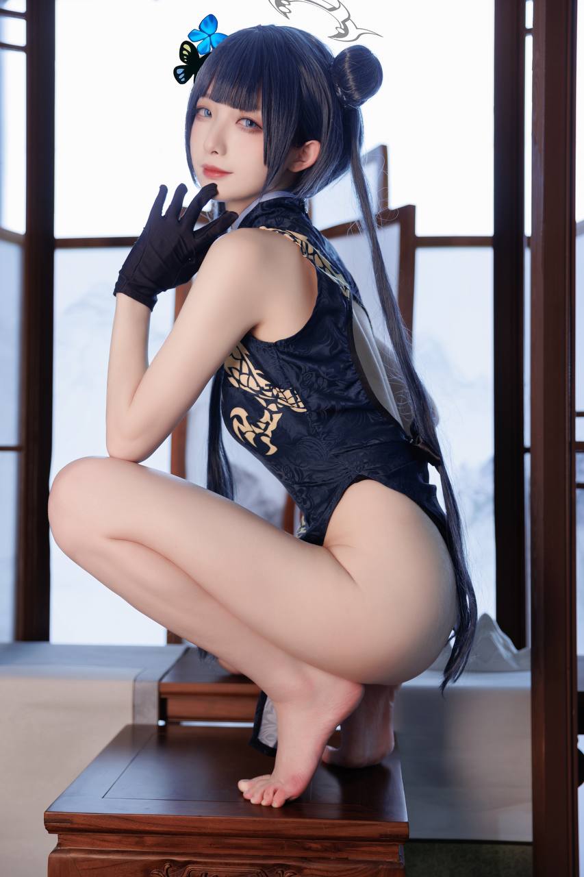 #封疆疆V 封疆疆 – 碧蓝档案 妃咲 [34P 348Mb] 标签🏷️#Cosplay #旗袍 #足控 - 写真摄影作品第27张照片，photo 29231