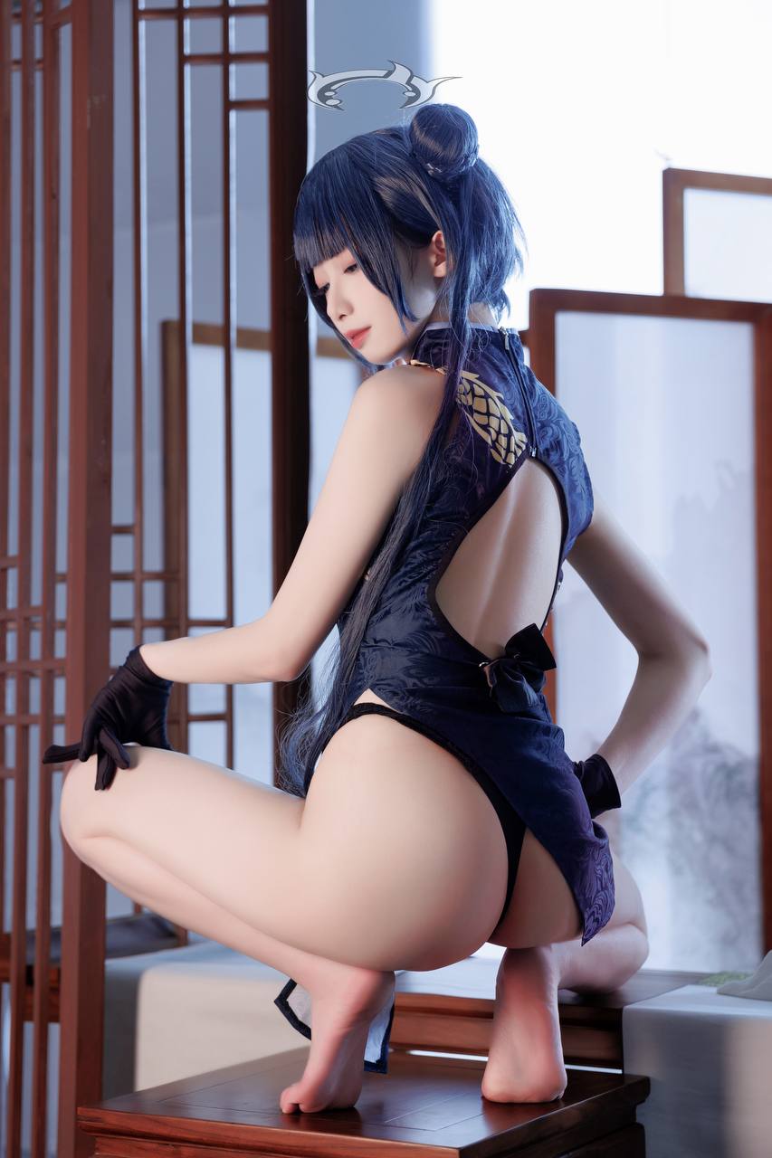 #封疆疆V 封疆疆 – 碧蓝档案 妃咲 [34P 348Mb] 标签🏷️#Cosplay #旗袍 #足控 - 写真摄影作品第15张照片，photo 29244