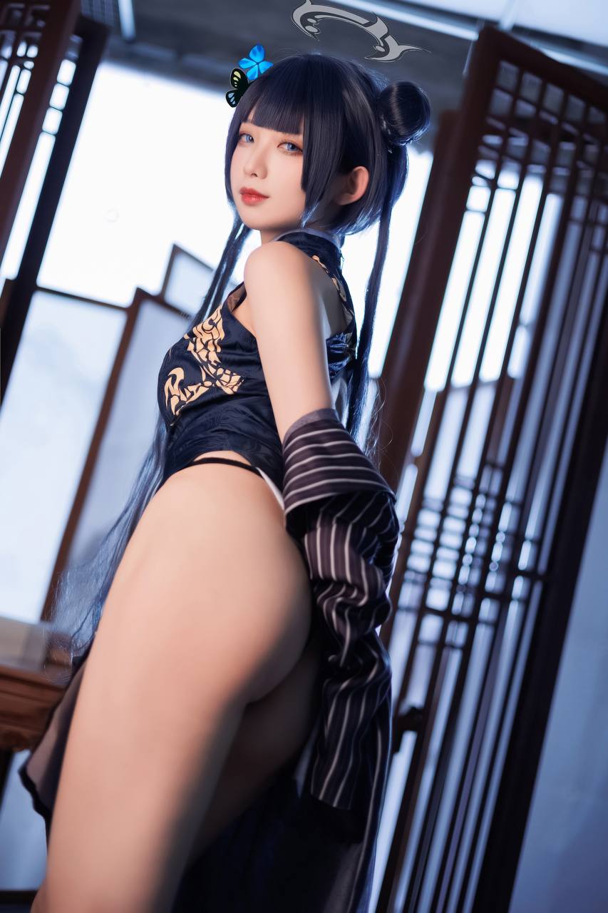 #封疆疆V 封疆疆 – 碧蓝档案 妃咲 [34P 348Mb] 标签🏷️#Cosplay #旗袍 #足控 - 写真摄影作品第1张照片，photo 29257
