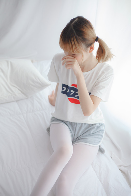 [少女秩序] vol.001 白丝休闲短裤 - 写真摄影作品第1张照片，P0030