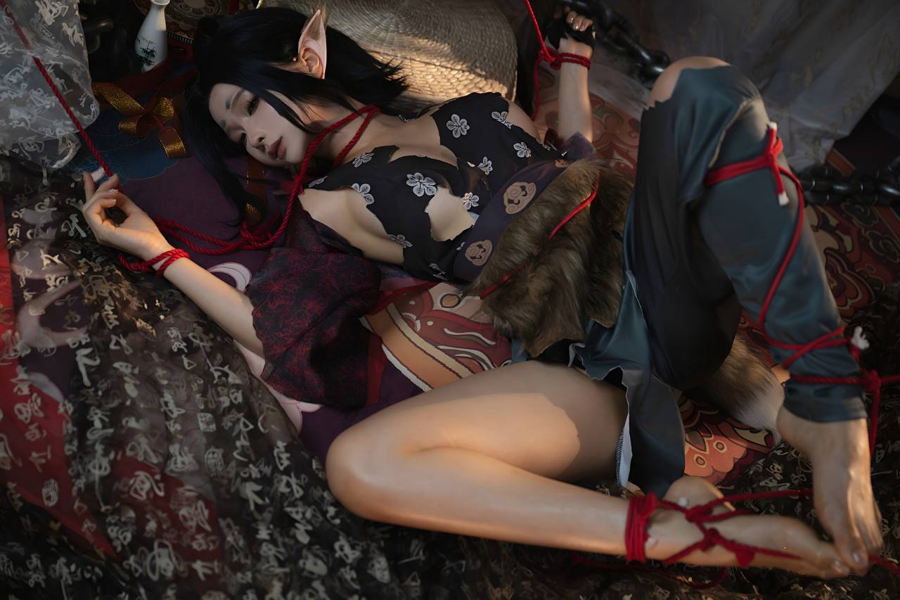 #蠢沫沫 No.376 – 黑神话 萍萍 [138P 966Mb] 标签🏷️#白虎 #蜜桃臀 #馒头穴 - 写真摄影作品第55张照片，photo 28799