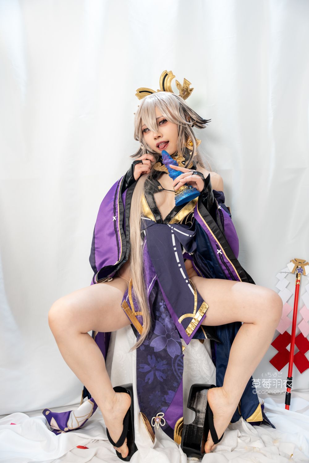 草莓羽衣   T2 黒ギャル八重神子 墨桜色の夜笙雅芸 [28P1V] - 写真摄影作品第11张照片，c62226183a2a6d24e374e
