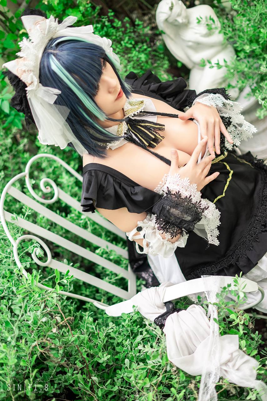 #Messie Huang Cheshire Azur Lane [20P 75Mb] 标签🏷️#Cosplay #白丝 #爆乳 - 写真摄影作品第9张照片，photo 29886