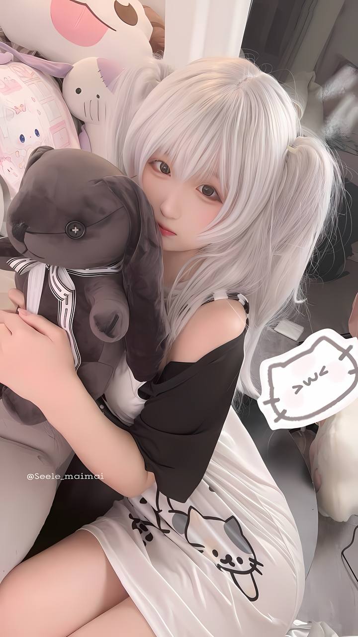 #Seele麦麦 No.021 – 白色双马尾 [16P 82Mb] 标签🏷️#幼态 #足控 #萝莉 - 写真摄影作品第15张照片，photo 30160
