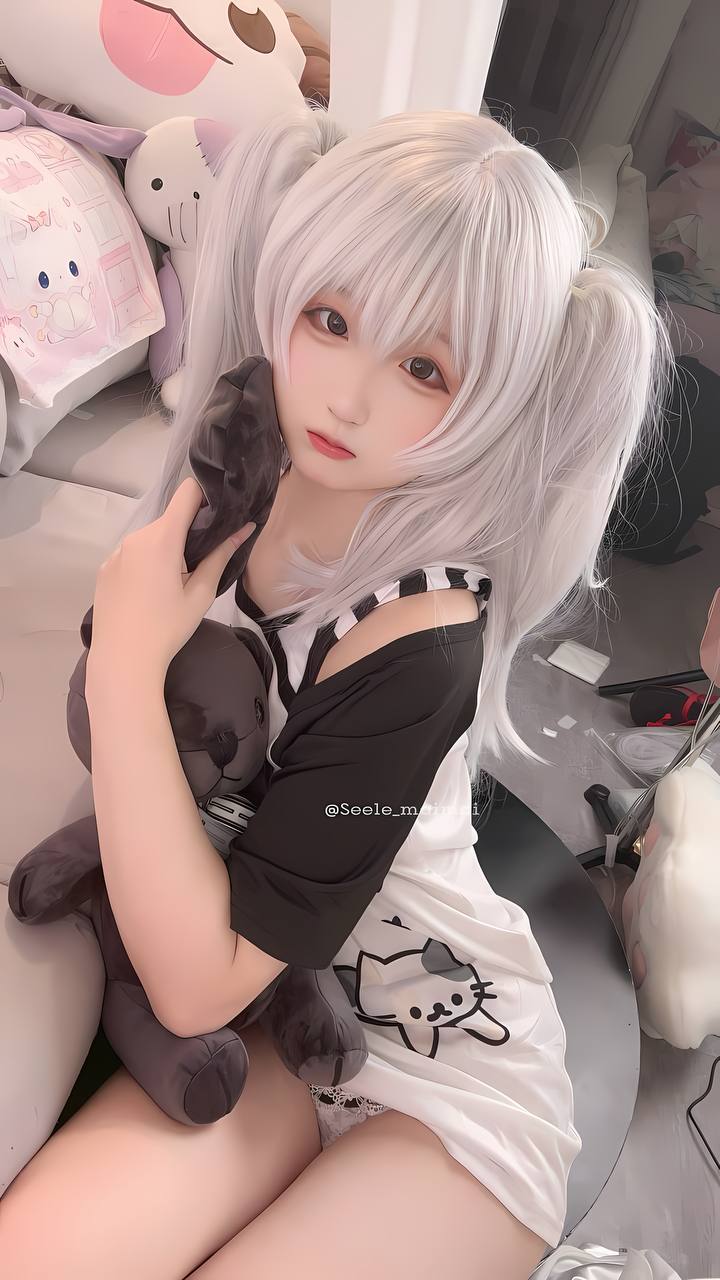 #Seele麦麦 No.021 – 白色双马尾 [16P 82Mb] 标签🏷️#幼态 #足控 #萝莉 - 写真摄影作品第8张照片，photo 30167