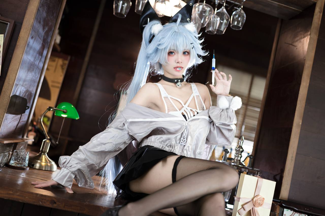 #九柒喵 No.029 – 少女前线·芙洛伦 药心 [29P 276Mb] 标签🏷️#黑丝 #粉足 #萝 - 写真摄影作品第18张照片，photo 30478
