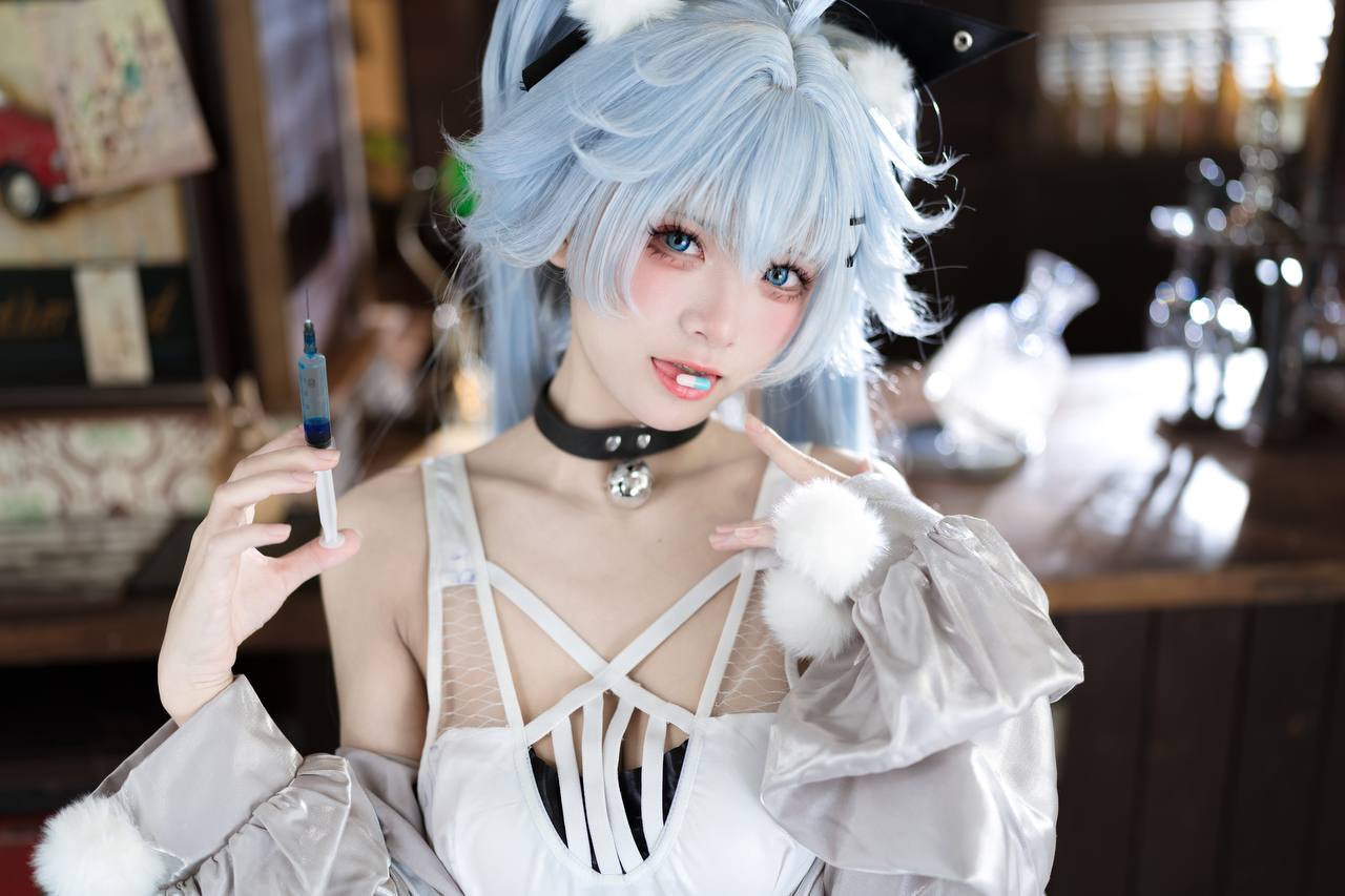 #九柒喵 No.029 – 少女前线·芙洛伦 药心 [29P 276Mb] 标签🏷️#黑丝 #粉足 #萝 - 写真摄影作品第11张照片，photo 30485