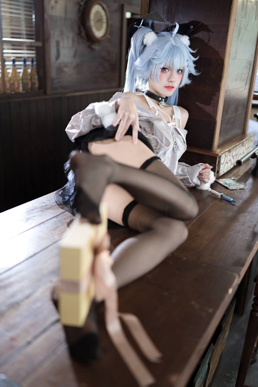 #九柒喵 No.029 – 少女前线·芙洛伦 药心 [29P 276Mb] 标签🏷️#黑丝 #粉足 #萝 - 写真摄影作品第9张照片，photo 30491