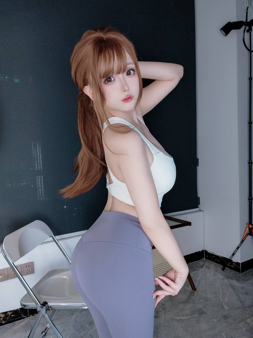 #日奈娇 #椎名莜 日奈娇 – 瑜伽训练 [168P,6V 1.47Gb] 标签🏷️#巨乳 #蜜桃臀 # - 写真摄影作品第21张照片，photo 30745