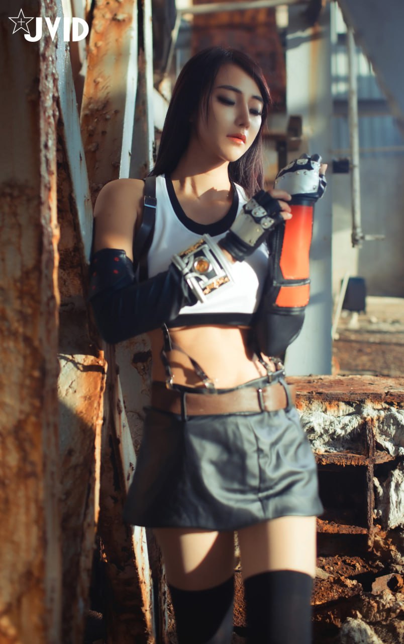 #Jvid   乐乐   2020.12.23 【上空極薄碼】Lele Fantasy Vii 樂樂神還原 Tifa 蒂法現正 - 写真摄影作品第8张照片，photo 9807