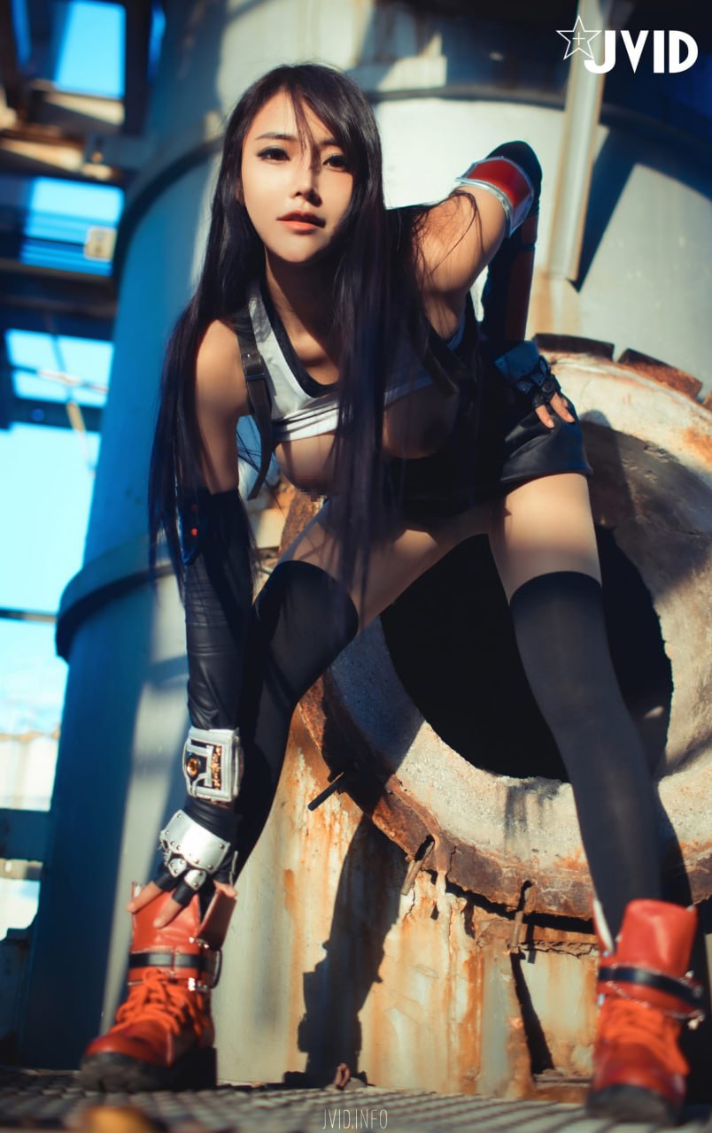 #Jvid   乐乐   2020.12.23 【上空極薄碼】Lele Fantasy Vii 樂樂神還原 Tifa 蒂法現正 - 写真摄影作品第2张照片，photo 9815