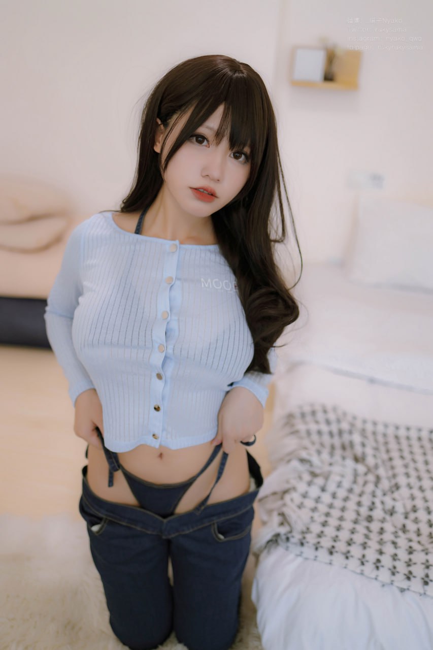 #Nyako喵子   牛仔裤 [76P 315M] - 写真摄影作品第5张照片，photo 9822