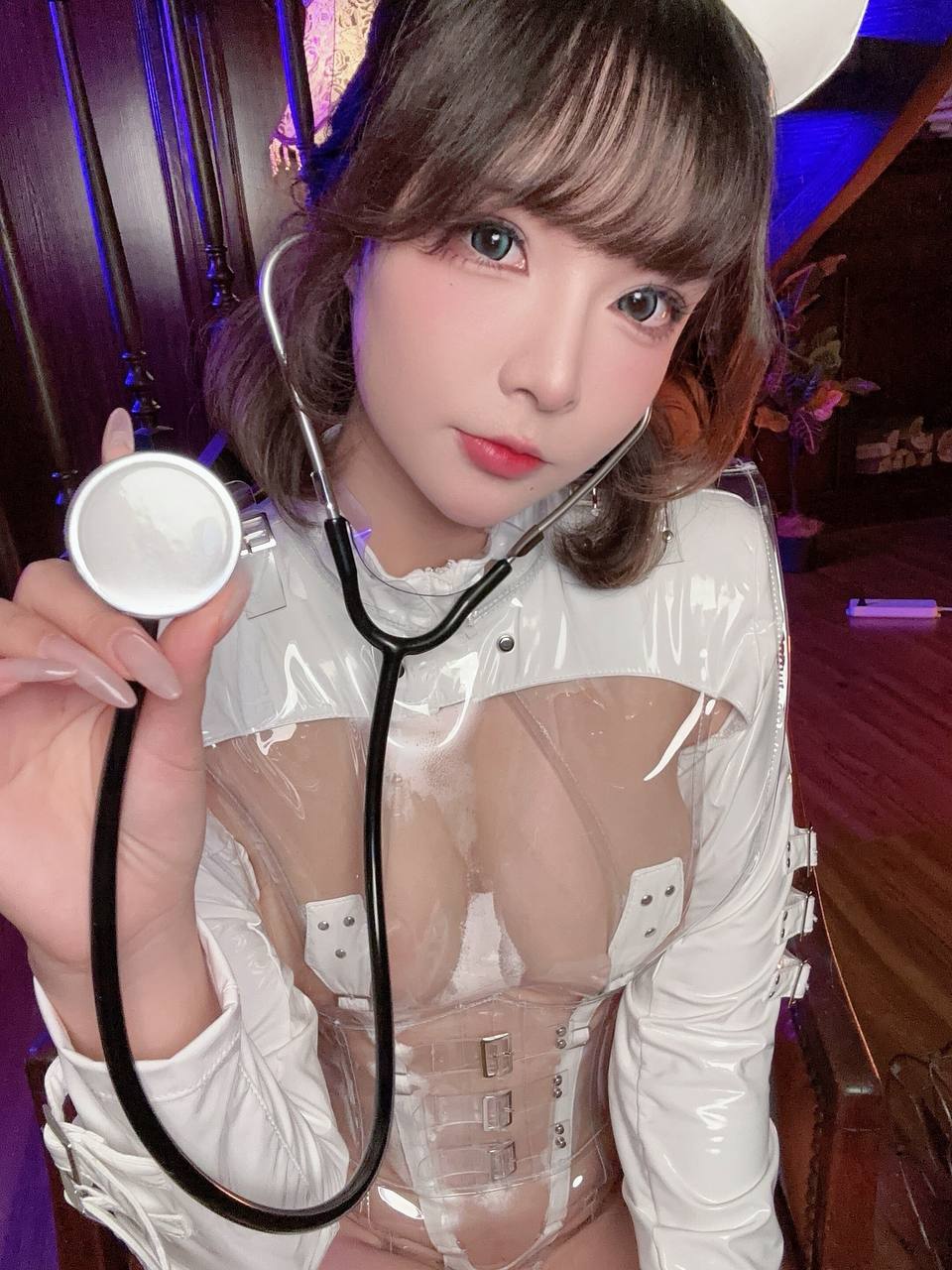 #Yuuhui玉汇 玉汇 – 心悸护士 [46P 106Mb] 标签🏷️#巨乳 #白虎 #馒头穴 - 写真摄影作品第24张照片，photo 32476