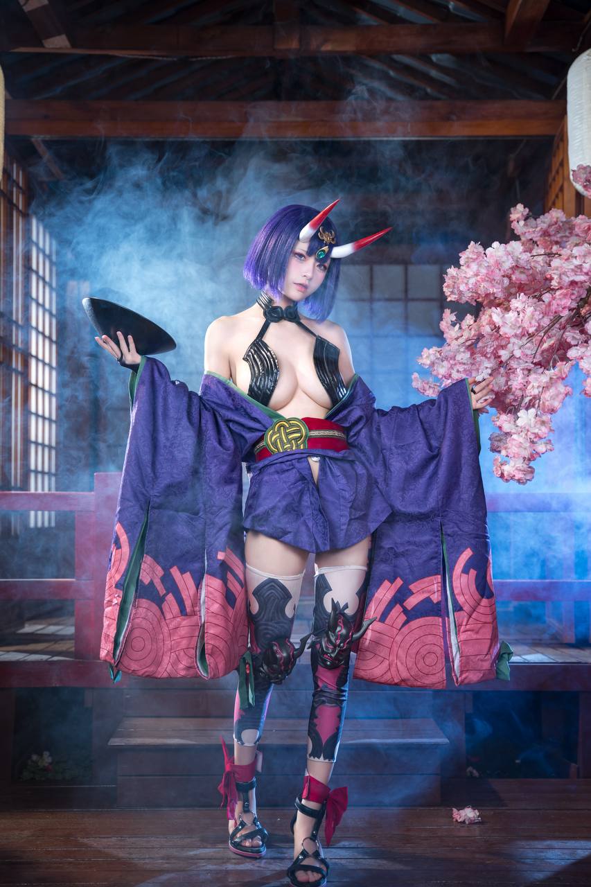 #九柒喵 No.030 – 酒吞童子 原皮 [92P 805Mb] 标签🏷️#爆乳 #粉足 #萝莉 - 写真摄影作品第75张照片，photo 32114