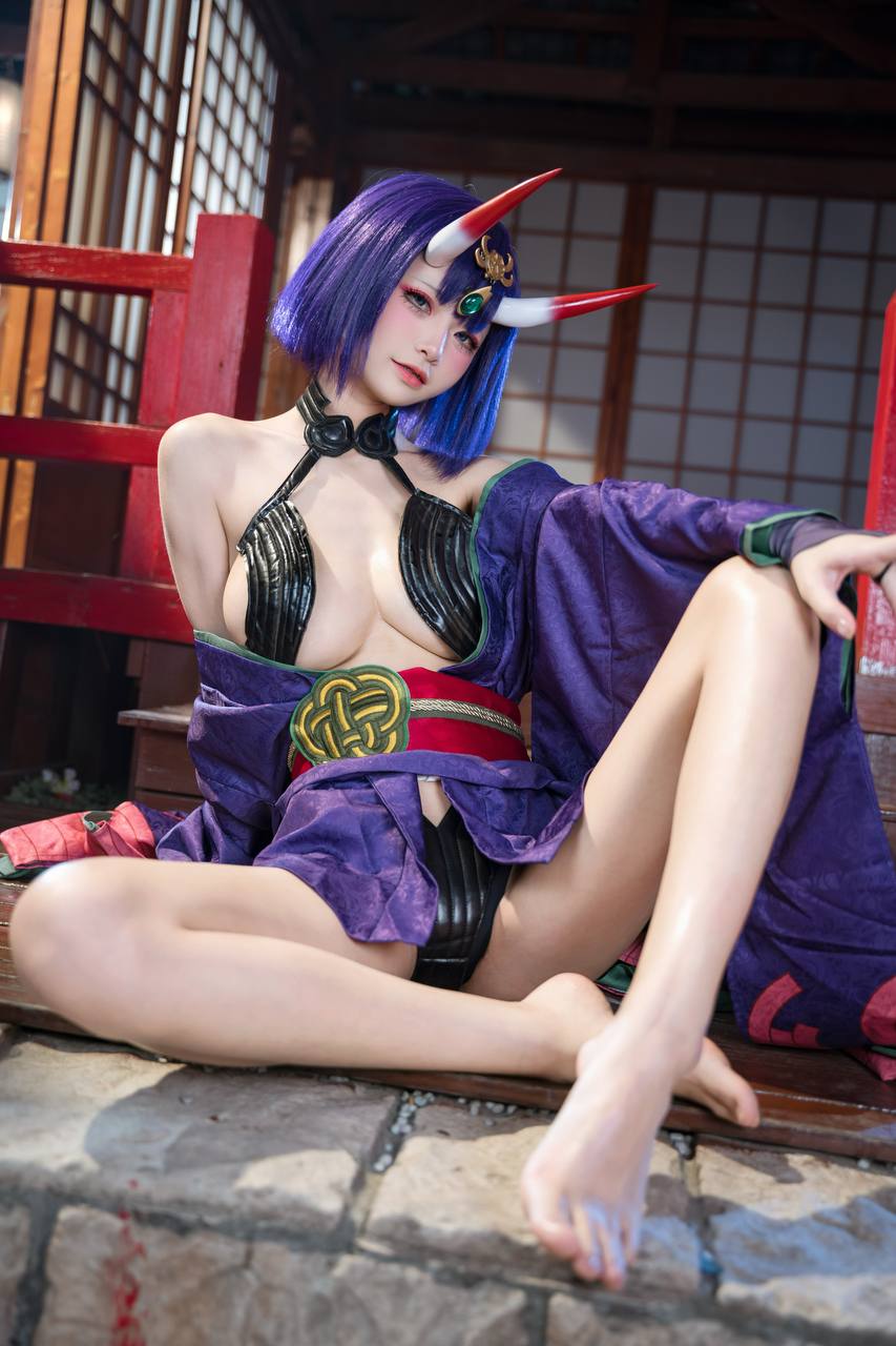 #九柒喵 No.030 – 酒吞童子 原皮 [92P 805Mb] 标签🏷️#爆乳 #粉足 #萝莉 - 写真摄影作品第59张照片，photo 32132