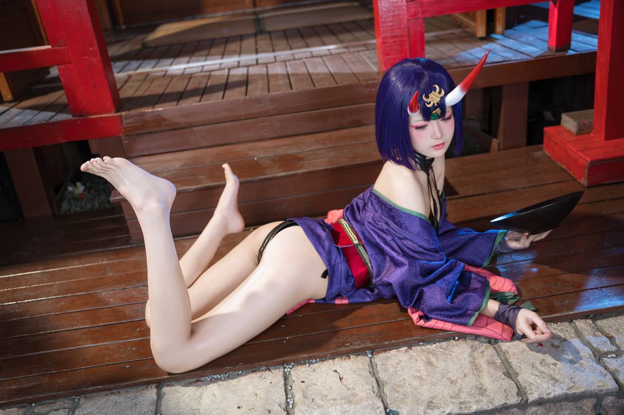#九柒喵 No.030 – 酒吞童子 原皮 [92P 805Mb] 标签🏷️#爆乳 #粉足 #萝莉 - 写真摄影作品第55张照片，photo 32134