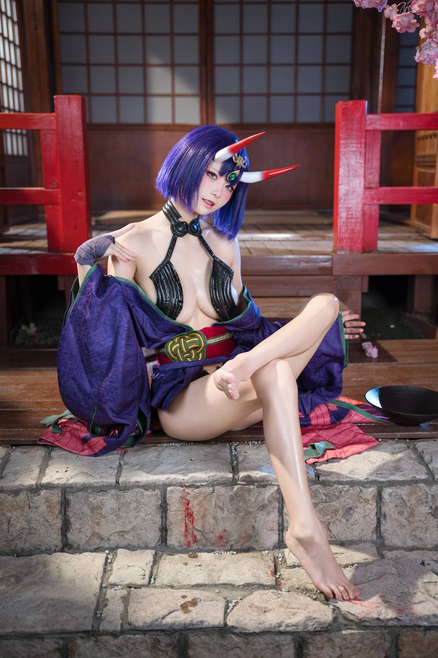 #九柒喵 No.030 – 酒吞童子 原皮 [92P 805Mb] 标签🏷️#爆乳 #粉足 #萝莉 - 写真摄影作品第41张照片，photo 32149