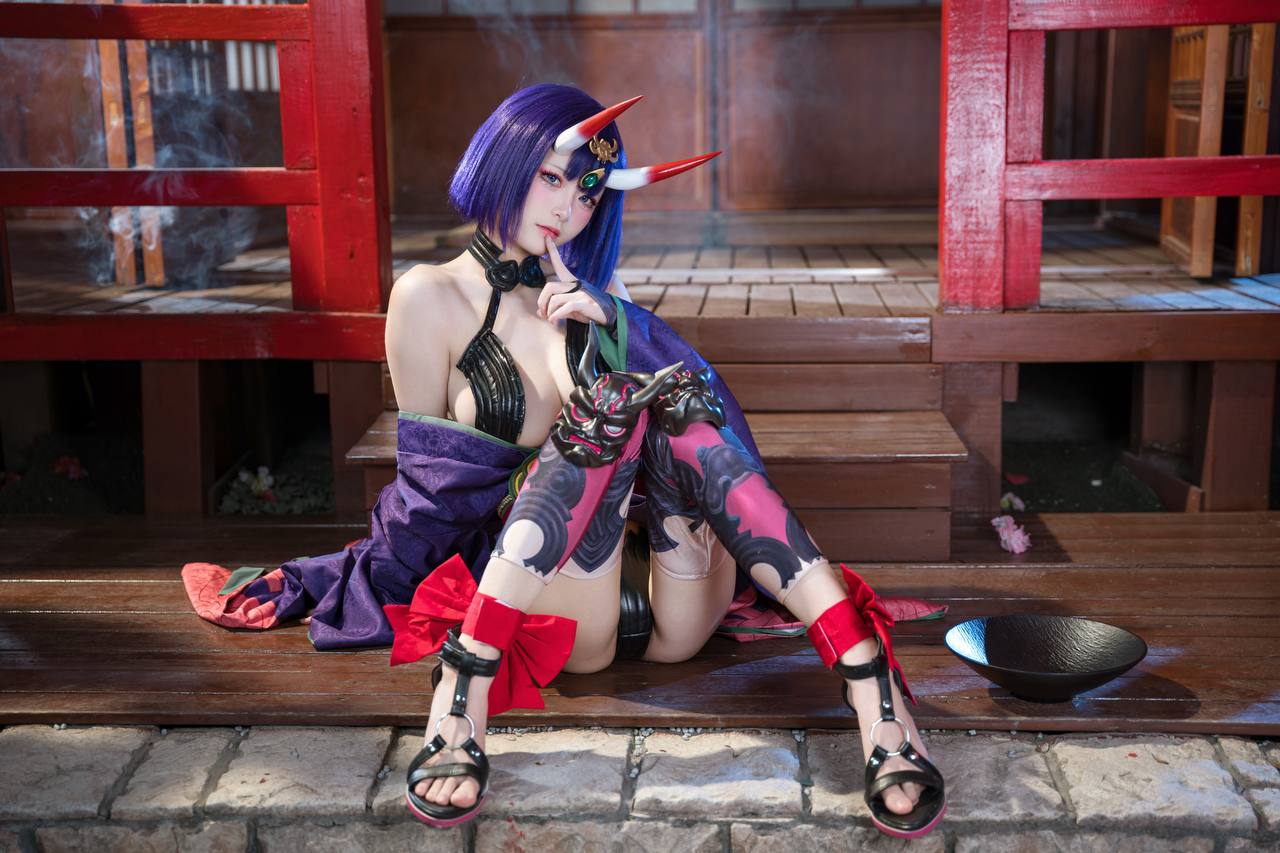 #九柒喵 No.030 – 酒吞童子 原皮 [92P 805Mb] 标签🏷️#爆乳 #粉足 #萝莉 - 写真摄影作品第38张照片，photo 32152