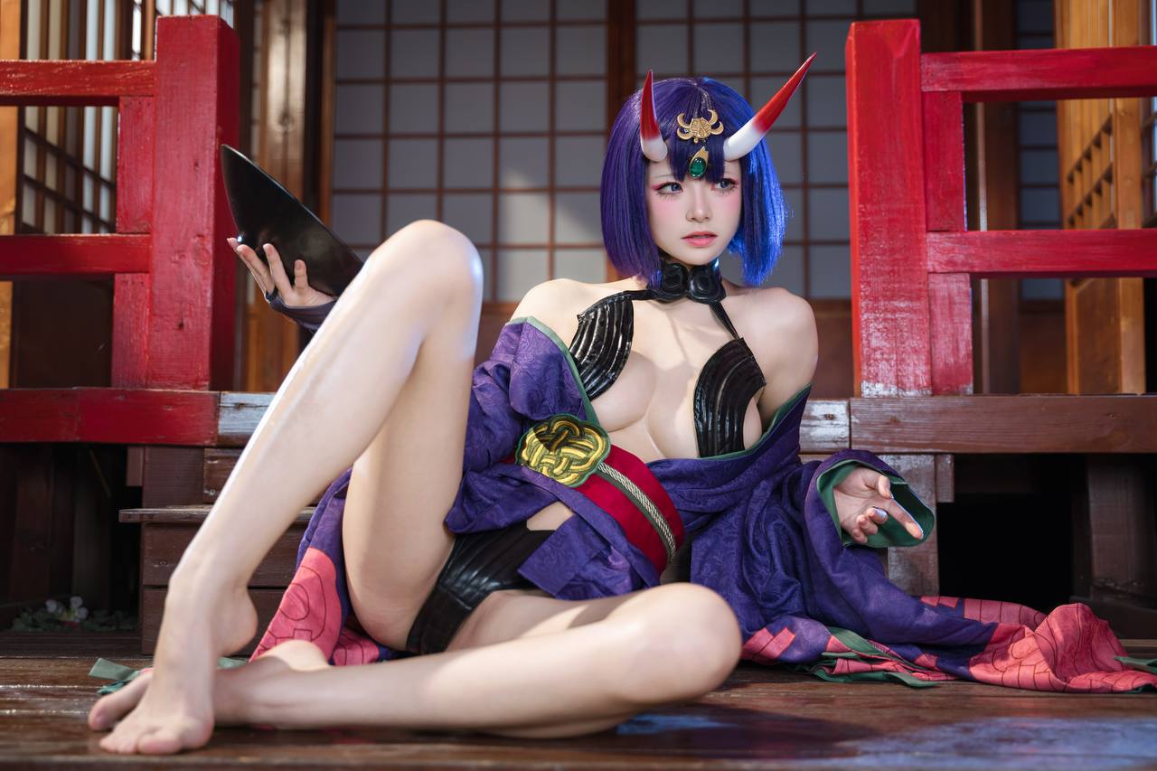 #九柒喵 No.030 – 酒吞童子 原皮 [92P 805Mb] 标签🏷️#爆乳 #粉足 #萝莉 - 写真摄影作品第35张照片，photo 32153