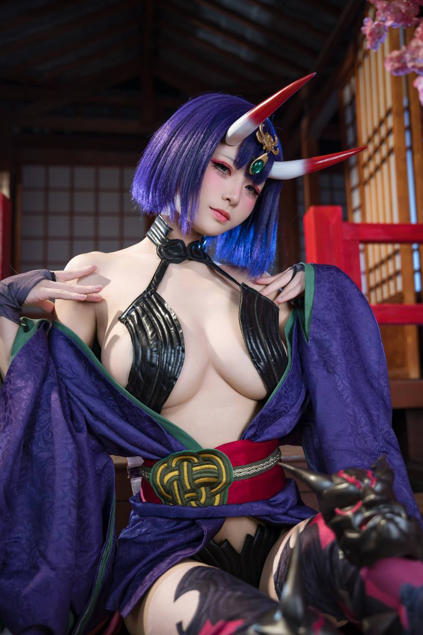 #九柒喵 No.030 – 酒吞童子 原皮 [92P 805Mb] 标签🏷️#爆乳 #粉足 #萝莉 - 写真摄影作品第34张照片，photo 32157