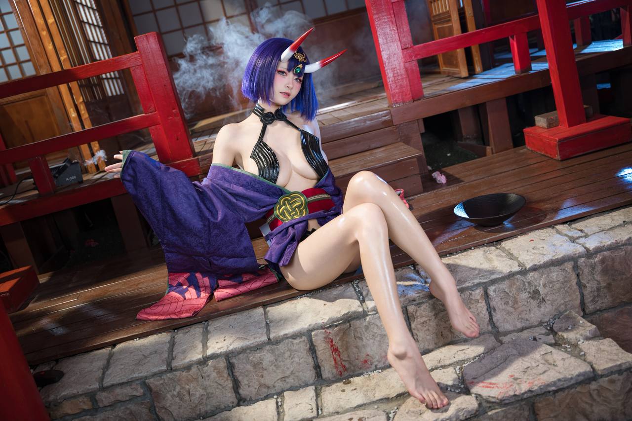 #九柒喵 No.030 – 酒吞童子 原皮 [92P 805Mb] 标签🏷️#爆乳 #粉足 #萝莉 - 写真摄影作品第26张照片，photo 32165