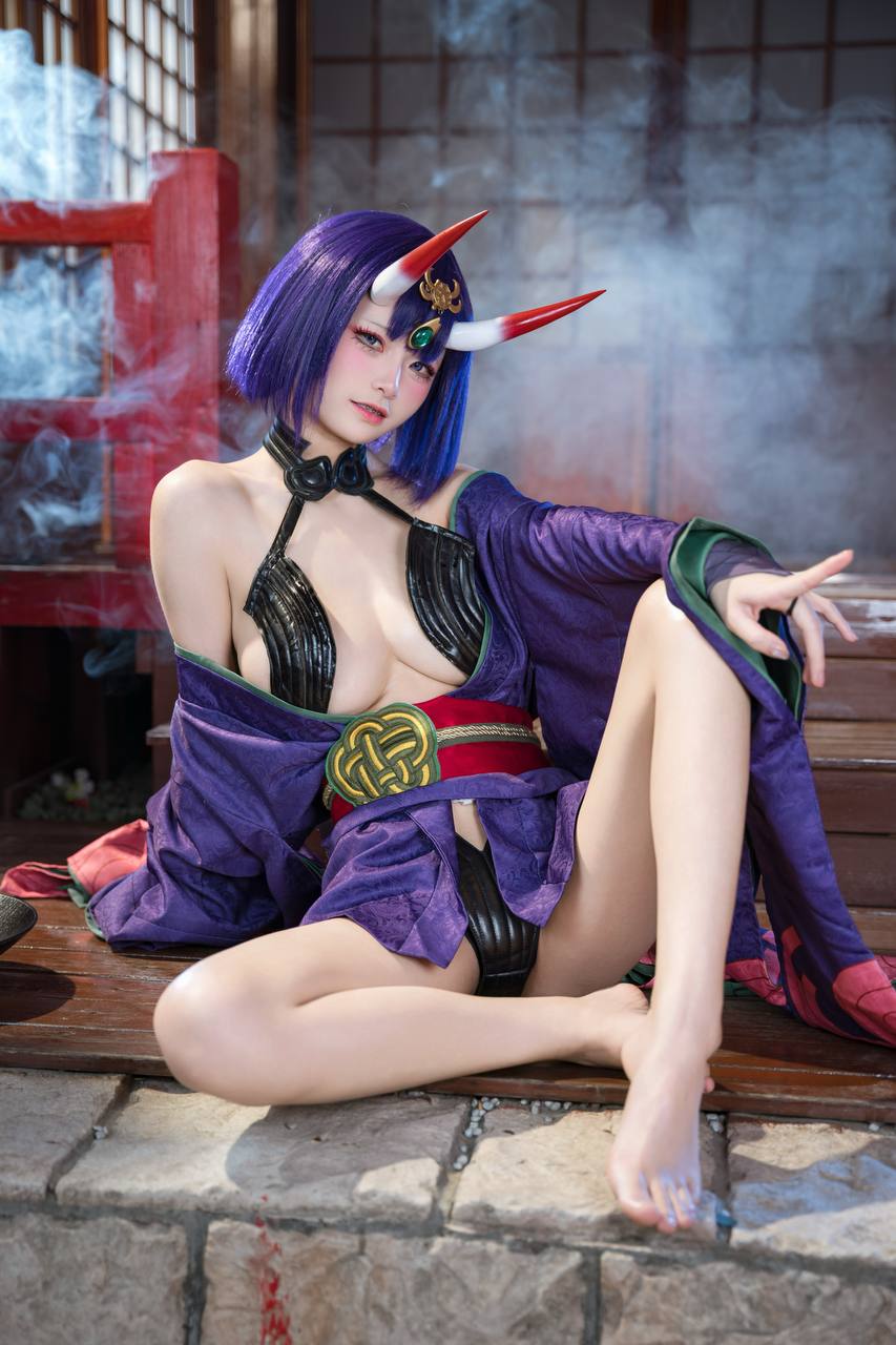 #九柒喵 No.030 – 酒吞童子 原皮 [92P 805Mb] 标签🏷️#爆乳 #粉足 #萝莉 - 写真摄影作品第23张照片，photo 32167