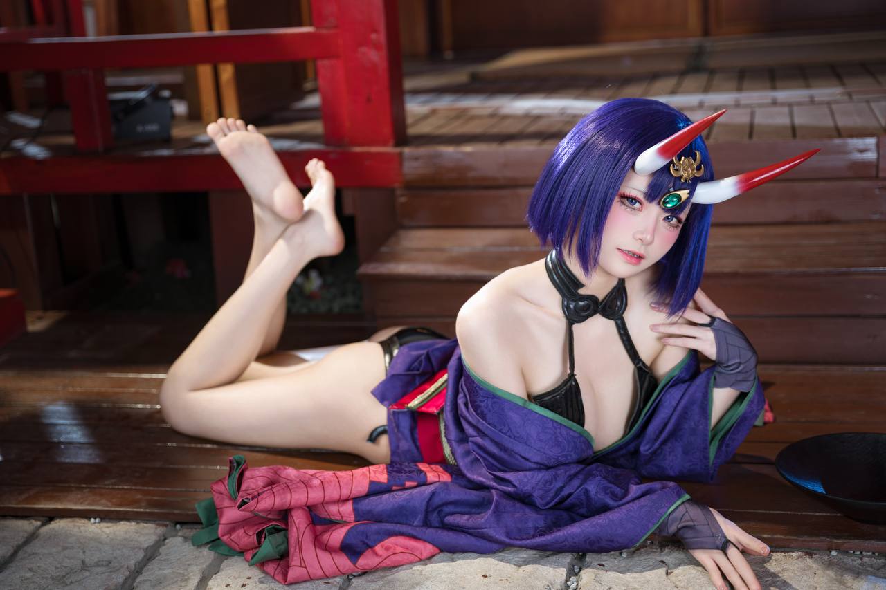 #九柒喵 No.030 – 酒吞童子 原皮 [92P 805Mb] 标签🏷️#爆乳 #粉足 #萝莉 - 写真摄影作品第20张照片，photo 32169