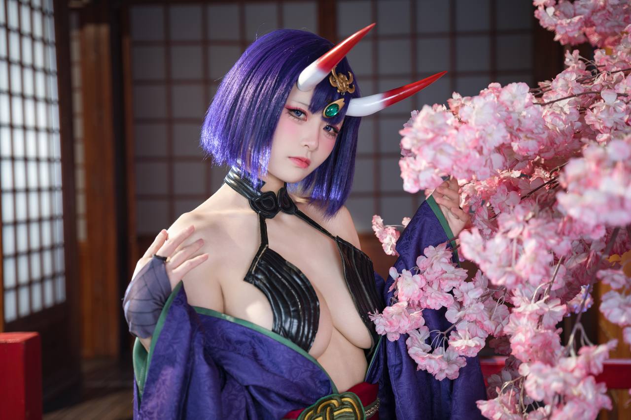 #九柒喵 No.030 – 酒吞童子 原皮 [92P 805Mb] 标签🏷️#爆乳 #粉足 #萝莉 - 写真摄影作品第18张照片，photo 32171