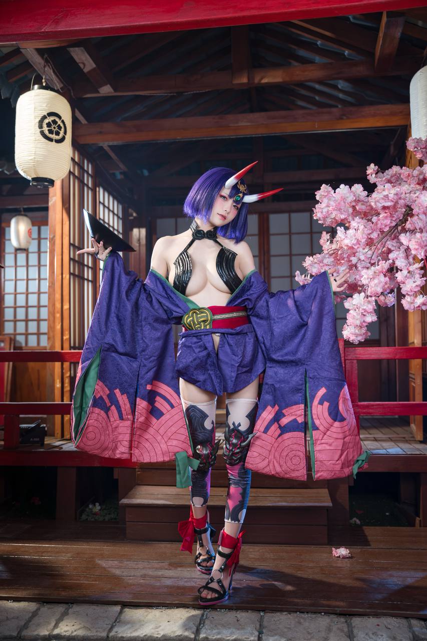 #九柒喵 No.030 – 酒吞童子 原皮 [92P 805Mb] 标签🏷️#爆乳 #粉足 #萝莉 - 写真摄影作品第17张照片，photo 32172