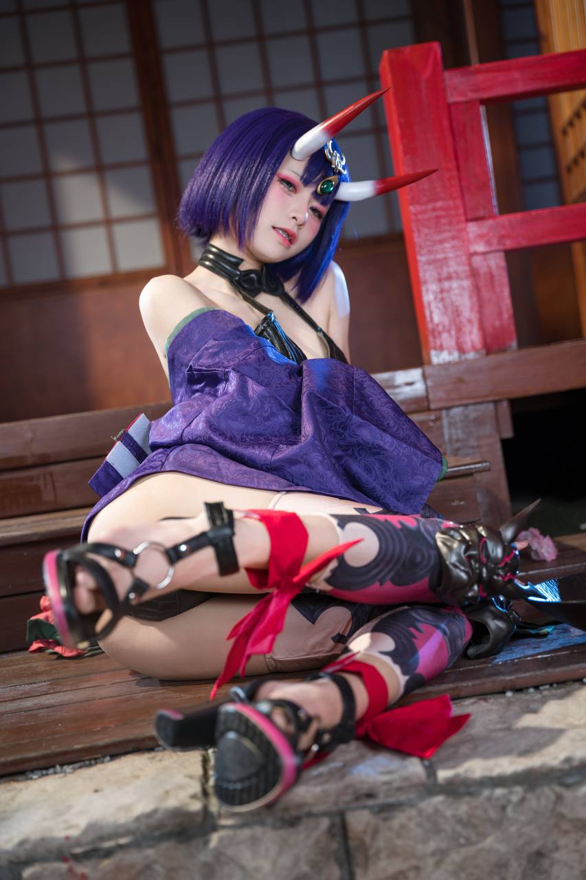 #九柒喵 No.030 – 酒吞童子 原皮 [92P 805Mb] 标签🏷️#爆乳 #粉足 #萝莉 - 写真摄影作品第19张照片，photo 32173