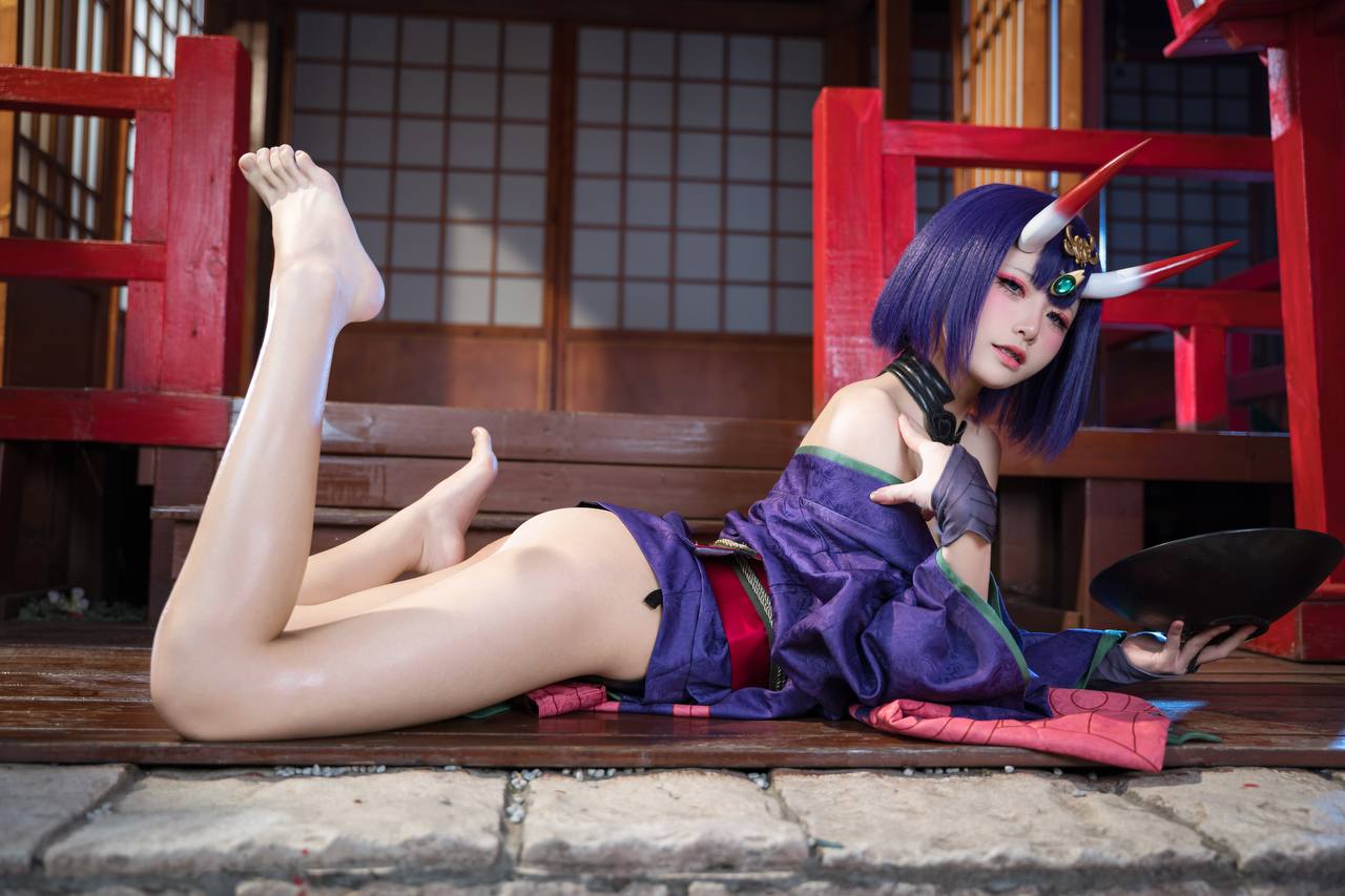 #九柒喵 No.030 – 酒吞童子 原皮 [92P 805Mb] 标签🏷️#爆乳 #粉足 #萝莉 - 写真摄影作品第3张照片，photo 32187