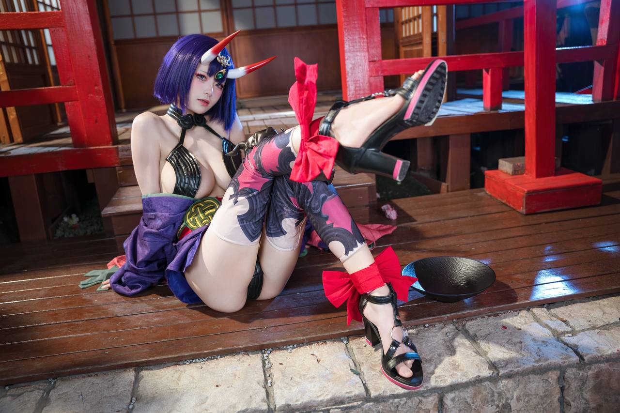#九柒喵 No.030 – 酒吞童子 原皮 [92P 805Mb] 标签🏷️#爆乳 #粉足 #萝莉 - 写真摄影作品第2张照片，photo 32188