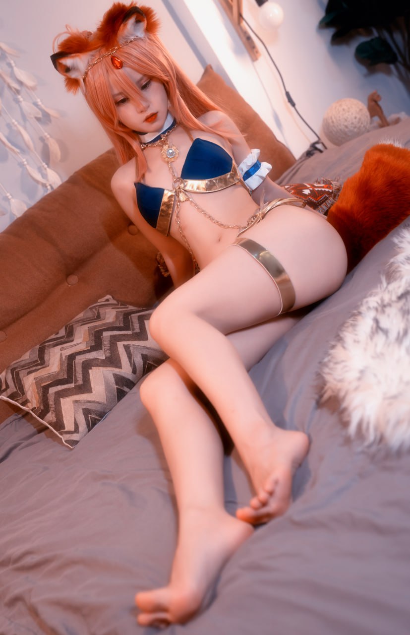 #晕崽Zz   Fategrand Order 玉藻前 标签🏷 #异域风 #兽耳 #美腿 - 写真摄影作品第45张照片，photo 46539