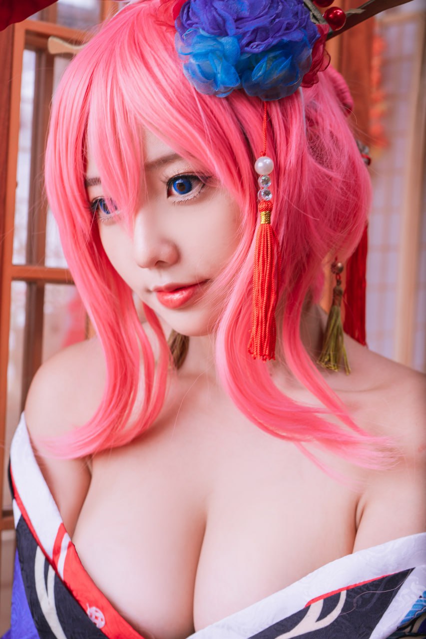 #Messie Huang   原神 八重神子 标签🏷 #巨乳 #美腿 #写真 - 写真摄影作品第26张照片，photo 47165